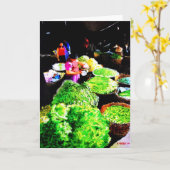 Baguio Market Wenskaart Kaart (Gele Bloem)