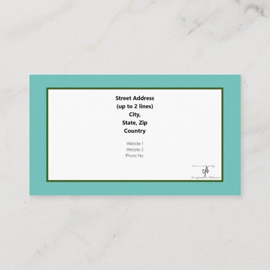 Baguio Morning Visitekaartje (Achterkant)