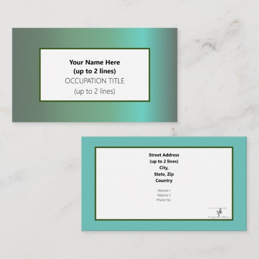 Baguio Morning Visitekaartje (Voorkant / Achterkant)