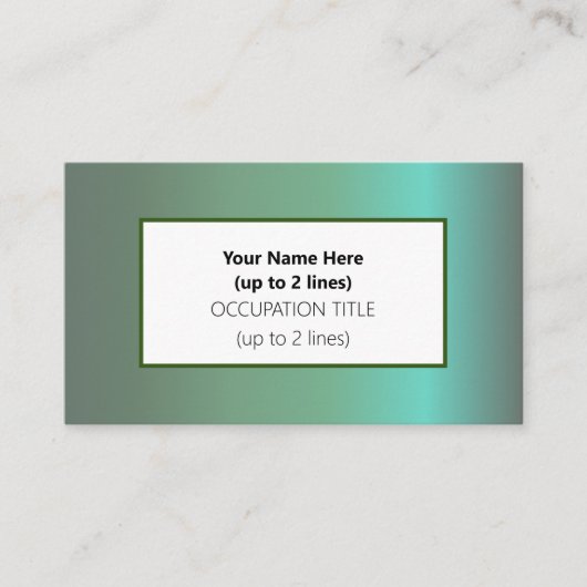 Baguio Morning Visitekaartje (Voorkant)