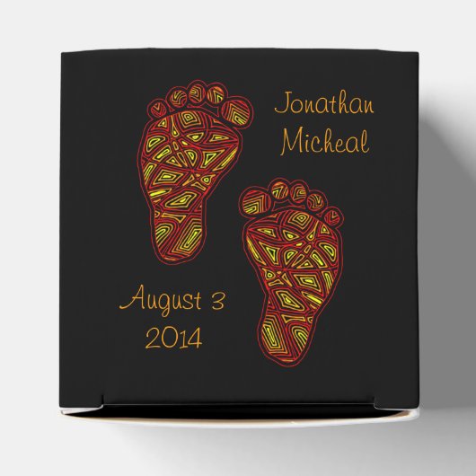 Bagy Footprint Bedankdoosjes (Bovenkant)