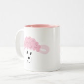 BAH. BAH. Lamb Face Tweekleurige Koffiemok (Voorkant links)