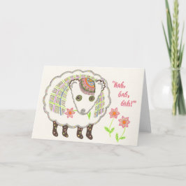 Bah bah notecard kaart