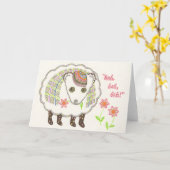 Bah bah notecard kaart (Gele Bloem)