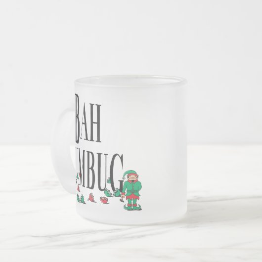 Bah Bumbug Matglas Koffiemok (Voorkant links)