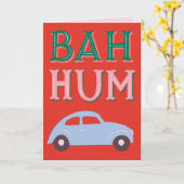 Bah hum bug gevouwen vakantie groet Kaart (Gele Bloem)