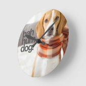"Bah Hum Dog" Beagle Ronde Klok (Hoek)