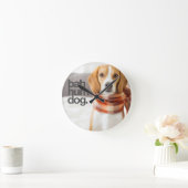 "Bah Hum Dog" Beagle Ronde Klok (Huis)
