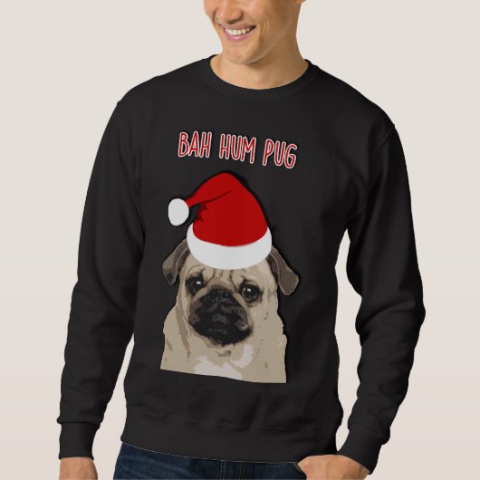 Bah Hum Pug Classic T-Shirt 714 (Voorkant)