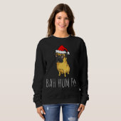 Bah Hum Pug Cute Funny Puppy Dog met kerstmis Trui (Voorkant volledig)