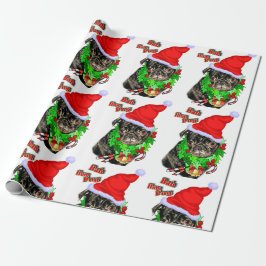 Bah Hum Pug Kerstmis Cadeaupapier