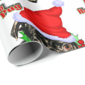 Bah Hum Pug Kerstmis Cadeaupapier (Rol Hoek)