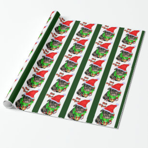 Bah Hum Pug Kerstmis Cadeaupapier