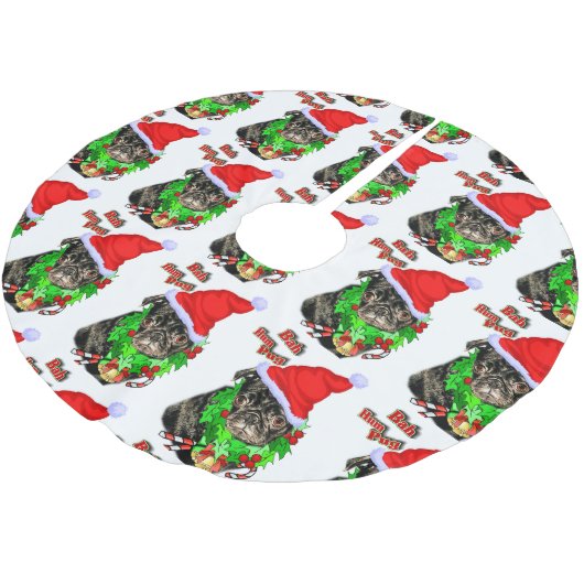 Bah Hum Pug Kerstmis Kerstboom Rok (Gekanteld)