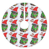 Bah Hum Pug Kerstmis Kerstboom Rok (Voorkant)