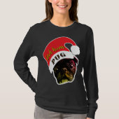 Bah Hum Pug Lelijke Kersttrui T-shirt (Voorkant)