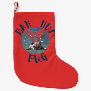 Bah Hum Pug. Pug Lovers Kerstmis Kleine Kerstsok