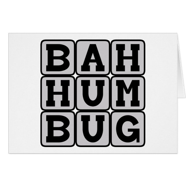 Bah Humbug, antikerstgevoel (Voorkant Horizontaal)