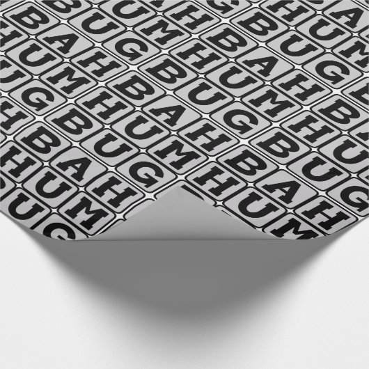 Bah Humbug, antikerstgevoel Cadeaupapier (Hoek)