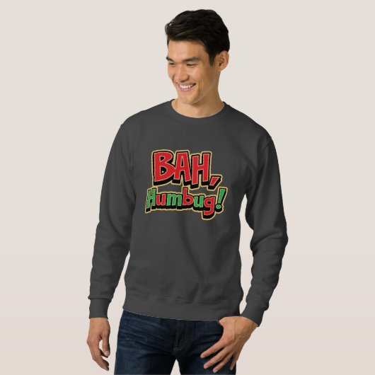 Bah Humbug Basic Sweatshirt (Voorkant volledig)