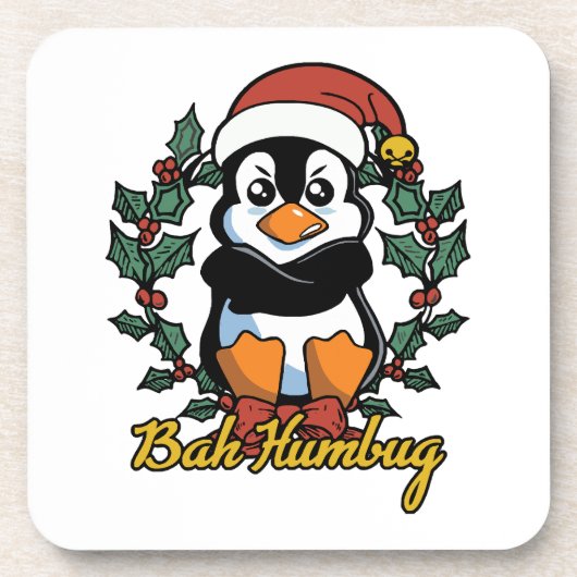 Bah Humbug Bier Onderzetter (Voorkant)