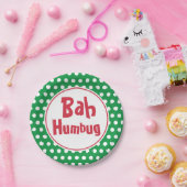 Bah Humbug-Borden voor kerstpapier Papieren Bordje (Feest)