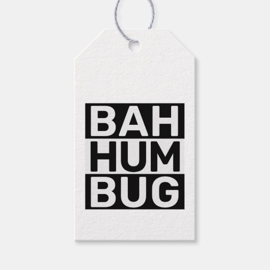 Bah Humbug Cadeaulabel (Voorkant)