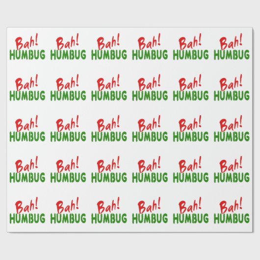 Bah! Humbug Cadeaupapier (Vlak)