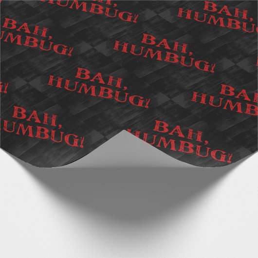 Bah Humbug Cadeaupapier (Hoek)