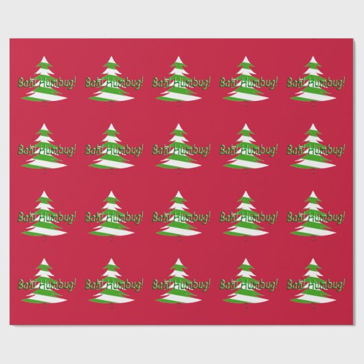 Bah! Humbug! Cadeaupapier (Vlak)