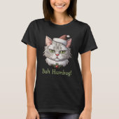 Bah Humbug Cat Kerstmis T-shirt (Voorkant)