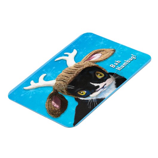 Bah Humbug Cat Magneet (Linkerzijde)