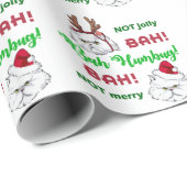 Bah Humbug Cats Cadeaupapier (Rol Hoek)