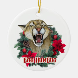 Bah Humbug Cougar Keramisch Ornament