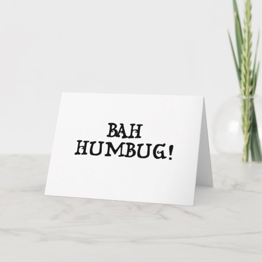 Bah Humbug! de kaart (Voorkant)