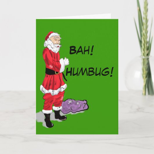 Bah! Humbug! De kaart van de kerstman (Voorkant)
