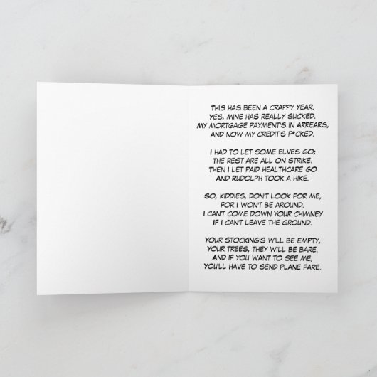 Bah! Humbug! De kaart van de kerstman (Binnen)