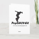 Bah Humbug de Reeks Sneeuwman van de Slechtste Feestdagen Kaart (Achterkant)