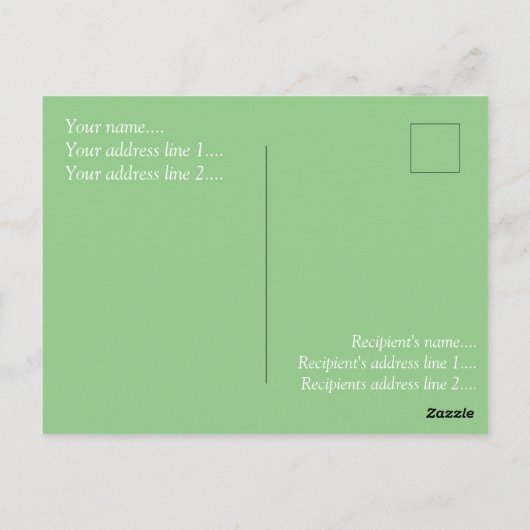 "Bah. Humbug. En dat alles..." boom met cadeaus Briefkaart (Achterkant)