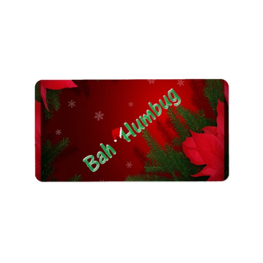 Bah Humbug Etiket (Voorkant)