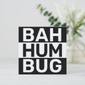 Bah humbug feestdagenkaart (Staand voorkant)