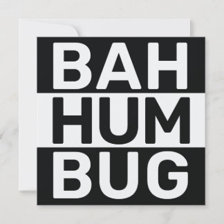 Bah humbug feestdagenkaart