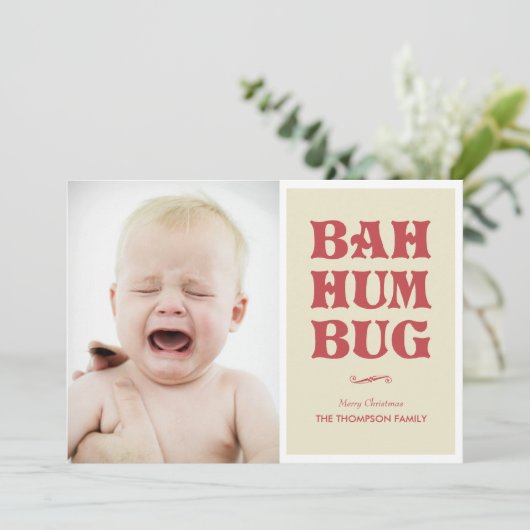 Bah Humbug-fotokaarten Kaart (Staand voorkant)