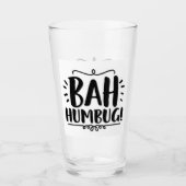 ***BAH HUMBUG FUNNY CHRISTMAS GLASS** GLAS (Voorkant)