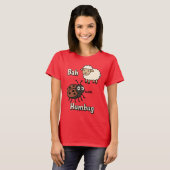 Bah Humbug Funny Cute Cranky Christmas T-shirt (Voorkant volledig)