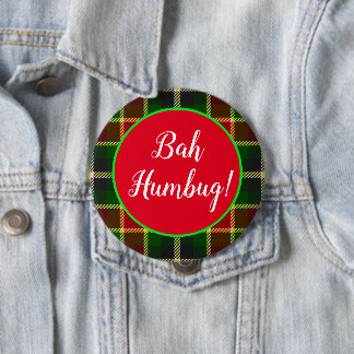 Bah Humbug Funny Kerstspeldenspel Ronde Button 4,0 Cm