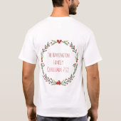 Bah Humbug Funny Sarcastic Scrooge Kerstcitaat T-shirt (Achterkant)