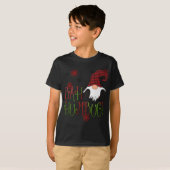 Bah Humbug Gnome Red Pset Grumpy Holiday Christma T-shirt (Voorkant volledig)
