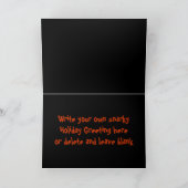 Bah Humbug Grappig kerstfeest Feestdagen Kaart (Binnen)