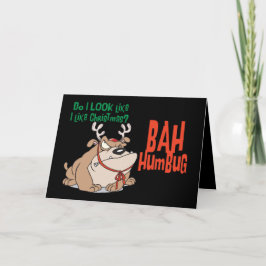 Bah Humbug Grappig kerstfeest Feestdagen Kaart